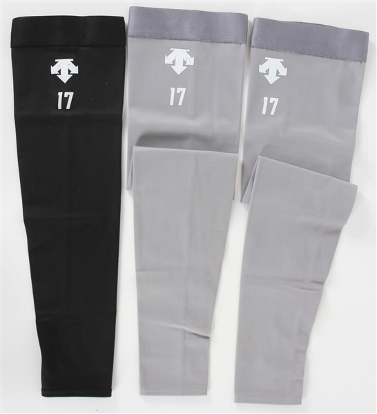 2020-21 Shohei Ohtani Los Angeles Angels Game Worn Descente Arm Sleeves - Lot of 3 (MEARS LOA)