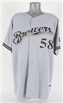 2009 Don Money Milwaukee Brewers Road Jersey (MEARS LOA/MLB Hologram)