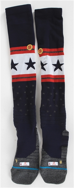 2021 Shohei Ohtani Los Angeles Angels Fourth of July Socks (MEARS LOA)