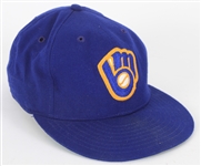 1986-87 Chris Bosio Milwaukee Brewers Game Worn Cap (MEARS LOA)