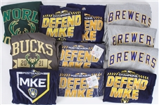 2010s-20s Milwaukee Brewers & Bucks T-Shirt Collection - Lot of 11