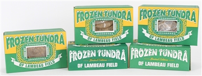 1990s Green Bay Packers Frozen Tundra of Lambeau Field - Lot of Five Sealed Boxes