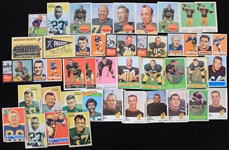 1950s-70s Green Bay Packers Football Trading Cards - Lot of 58