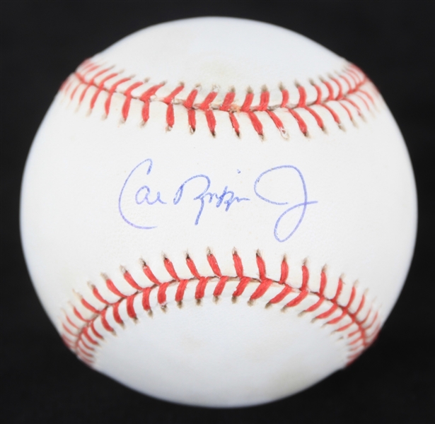 1984-1994 Cal Ripken Jr. Baltimore Orioles Autographed Bobby Brown ROMLB Baseball (JSA)
