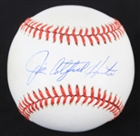 1984-1994 Jim "Catfish" Hunter Oakland Athletics Autographed Bobby Brown ROMLB Baseball (JSA)