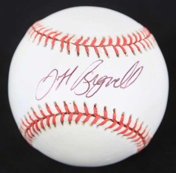 1989-1994 Jeff Bagwell Houston Astros Autographed William White ROMLB Baseball (JSA)