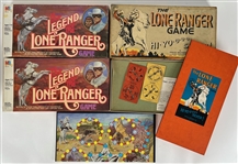 1938-80 The Lone Ranger & The Legend of The Lone Rangers Board Games - Lot of 3 