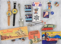 1940's-80's The Lone Ranger Memorabilia Collection - Lot of 100+ w/ Figures, Pocket Knives, Badges, Pistols, CineVue Viewer w/ Reels & More 