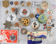 1940's-80's The Lone Ranger Memorabilia Collection - Lot of 100+ w/ Figures, Pocket Knives, Badges, Pistols, CineVue Viewer w/ Reels & More 