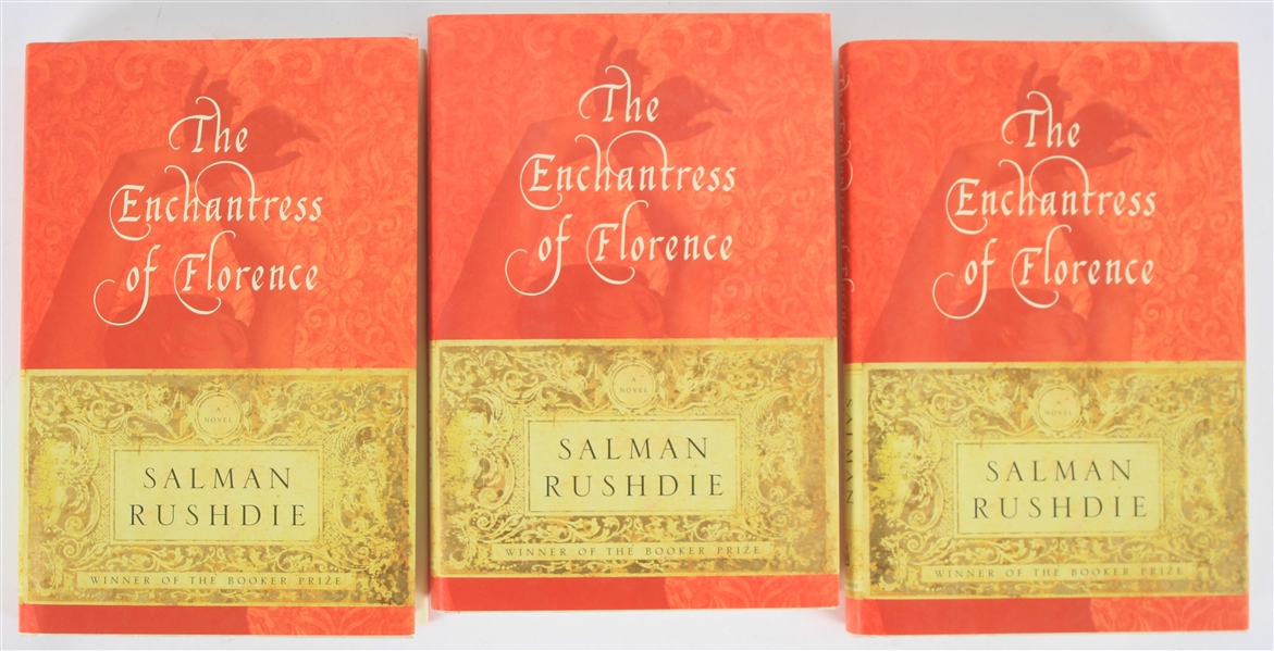 2008 Salman Rushdie The Enchantress of Florence Signed Hardcover Books - Lot of 3 (JSA)