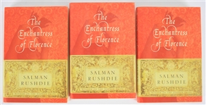 2008 Salman Rushdie The Enchantress of Florence Signed Hardcover Books - Lot of 3 (JSA)