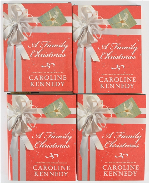 2007 Caroline Kennedy Signed A Family Christmas Hardcover Books - Lot of 4 (JSA)