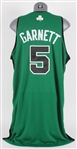 2007-08 Kevin Garnett Boston Celtics Game Worn Alternate Jersey (MEARS A5)