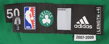2007-08 Kevin Garnett Boston Celtics Game Worn Alternate Jersey (MEARS A5)