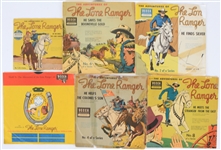 1950s The Adventures of The Lone Rangers 7" & 10" Record Albums - Lot of 6