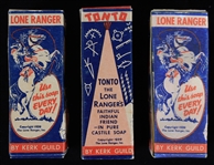 1939 The Lone Ranger & Tonto MIB Castille Soap Figures by Kerk Guild