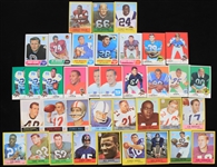 1960s Football Trading Cards - Lot of 37 w/ Ray Nitschke, Mike Ditka, Fran Tarkenton, Larry Csonka & More