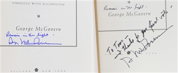1970's-2020's Signed Hardcover Book Collection - Lot of 10 w/ Eddie Mathews, Douglas Adams, Peter Fonda, George McGovern & More (JSA)