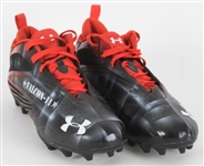 2016 (September 11) Julio Jones Atlanta Falcons Game Worn Under Armour Jet F-11 Cleats (MEARS LOA/Athletes Club COA)