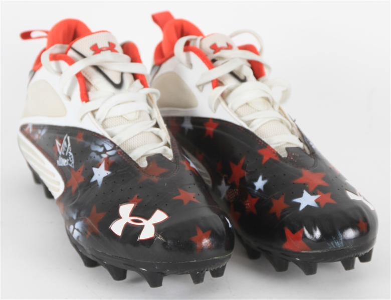 2016 Julio Jones Atlanta Falcons Under Armour Jet Jones Pregame Cleats (MEARS LOA/Athletes Club COA)