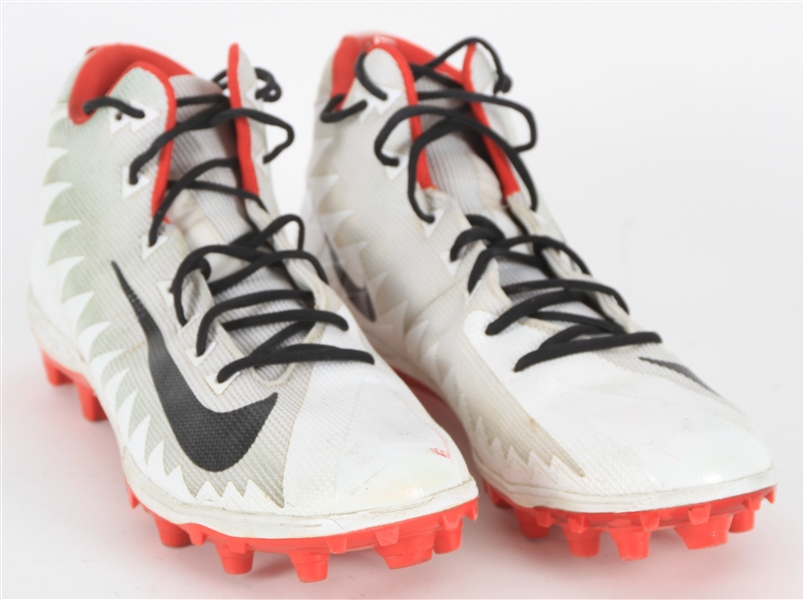 2021 (January 3) Matt Ryan Atlanta Falcons Nike Game Worn Cleats (MEARS LOA/Falcons COA)