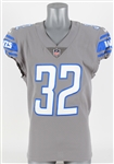 2020 (October 25) DAndre Swift Detroit Lions Signed Game Worn Road Jersey (MEARS LOA/JSA/Athletes Club COA)