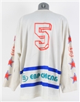 1990's CKA #5 Game Worn Russian Hockey Jersey (MEARS LOA)