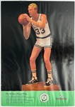 1987 Larry Bird Boston Celtics Armand LaMontagne 20x28 Sculpture Poster 