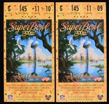 1997 Green Bay Packers New England Patriots Super Bowl XXXI Louisiana Superdome Ticket Stubs - Lot of 2