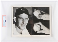 1947 Ewell Blackwell Cincinnati Reds 7" x 9" Type III Associated Press Photo (PSA Slabbed)