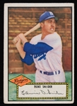 1952 Duke Snider Brooklyn Dodgers Topps Baseball Trading Card #37