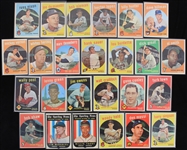 1959 Gene Conley Philadelphia Phillies Lou Burdette Milwaukee Braves Dick Groat Pittsburgh Pirates Whitey Herzog Kansas City Athletics and More Topps Trading Cards (Lot of 25)