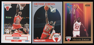 1990-91 Michael Jordan Chicago Bulls Trading Cards (Lot of 3)
