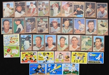 1962-1968 Floyd Robinson Chicago White Sox Bill Mazeroski Pittsburgh Pirates Tito Francona Cleveland Indians Bob Miller New York Mets and More Topps and Fleer Trading Cards (Lot of 35)