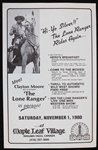1980 Clayton Moore Lone Ranger Event 11"x17" Flyer