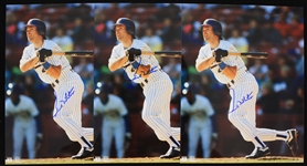 1978-1992 Paul Molitor Milwaukee Brewers Autographed 8"x10" Color Photos (Lot of 3)(JSA)
