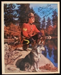 1955 Richard "Dick" Simmons (d.2003) Sergeant Preston of the Yukon Autographed 8"x10" Color Photo (JSA)