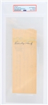1950 Stanley Hack (d.1979) Chicago Cubs Endorsed Check (PSA Slabbed)