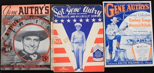 1930-1940s Gene Autry Music Books (Lot of 3)