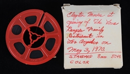 1970 RARE FOOTAGE Clayton Moore Appearance at the Opening of the Lone Ranger Restaurant 8mm Film Reel 