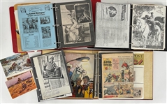 1950's-2000's The Lone Ranger Memorabilia Collection - Lot of 25+ w/ Scrap Books, Junior Holster Set, Target Sets, Lunch Box, Board Game & More