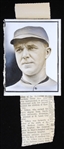 1950s Ray Schalk Chicago White Sox 3x4 Colored Photo