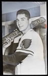 1953 Johnny Antonelli Milwaukee Braves 4"x6" B&W Photo 