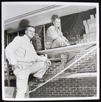 1961 Roger Maris and Whitey Herzog New York Yankees 8x8 B&W Photo 