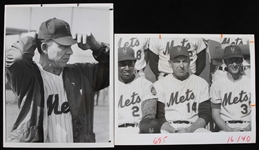 1971 Gil Hodges New York Mets 6.5" x 8.5" Photos - Lot of 2