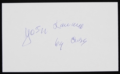 1943-2008 Yosh Kawano (d.2018) Chicago Cubs Clubhouse Manager Autographed Cut (JSA)