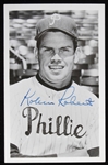 1948-1961 Robin Roberts (d.2010) Philadelphia Phillies Autographed 3x5 B&W Postcard (JSA)