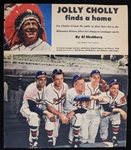 1953-1956 Bill Burton Eddie Matthews and Johnny Logan Milwaukee Braves Autographed Magazine Photo (JSA)