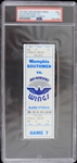 1975 San Antonio Wings Memphis Southmen WFL Alamo Stadium Full Ticket (PSA Slabbed NM 7)