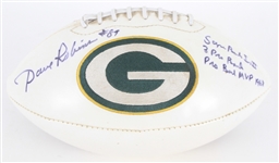 2012 Dave Robinson Green Bay Packers Signed Super Bowl Champions Commemorative Football (*JSA*)